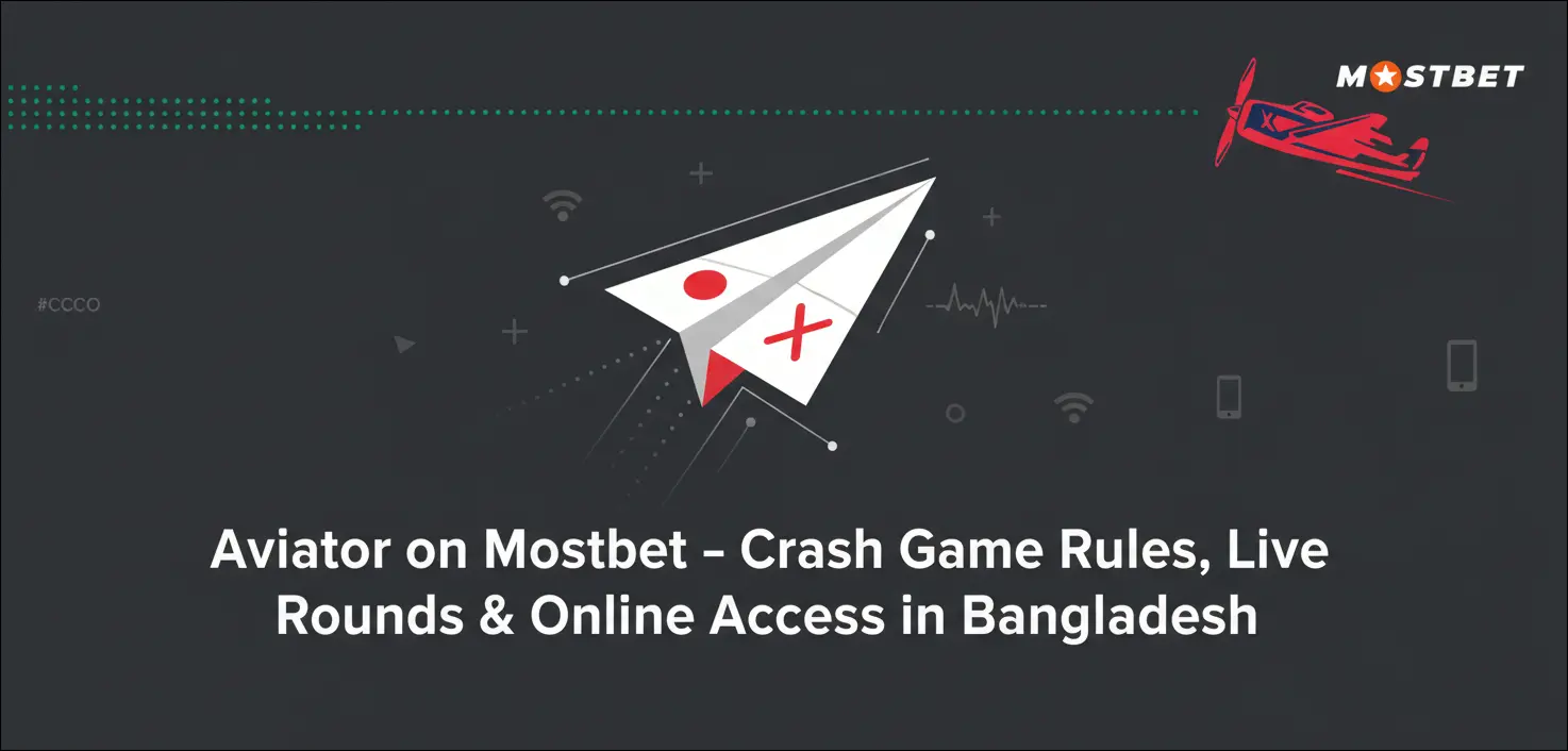 Aviator crash game on Mostbet platform